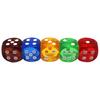 5 Pieces Board Game Dice 25mm Playing Party Entertainment Dices Transparent Dice