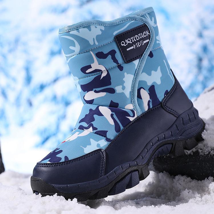 Botas de Invierno para Niños 2024: Algodón Grueso, Garras de Acero, Resistente al Frío para Niños y Niñas