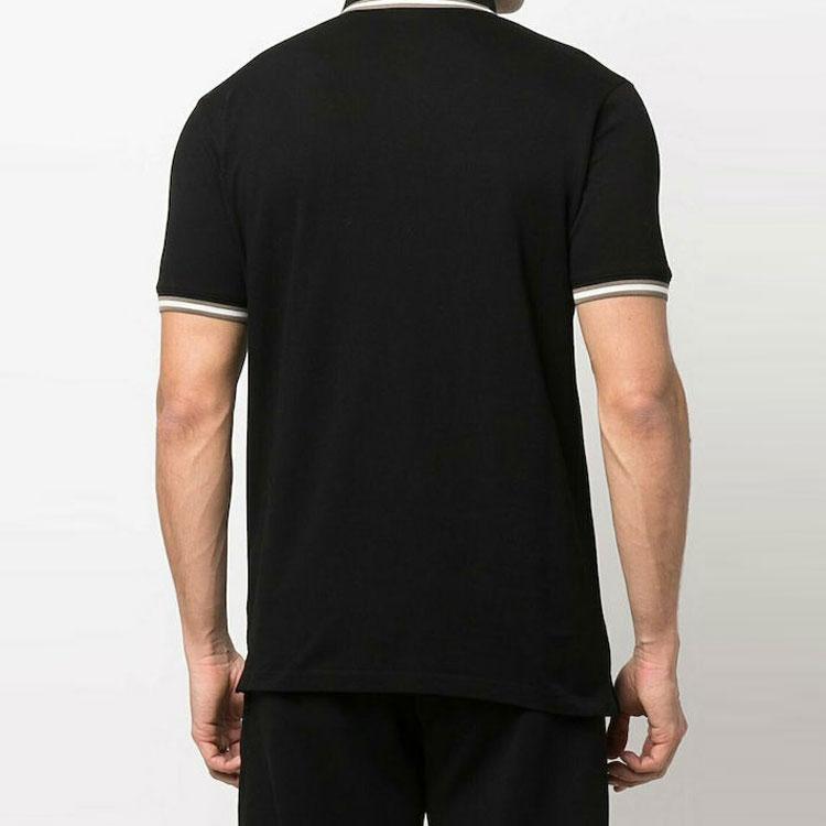 EMPORIO ARMANI SS22 Polo Shirt Men's Black 3L1FAG-1JTKZ-0999