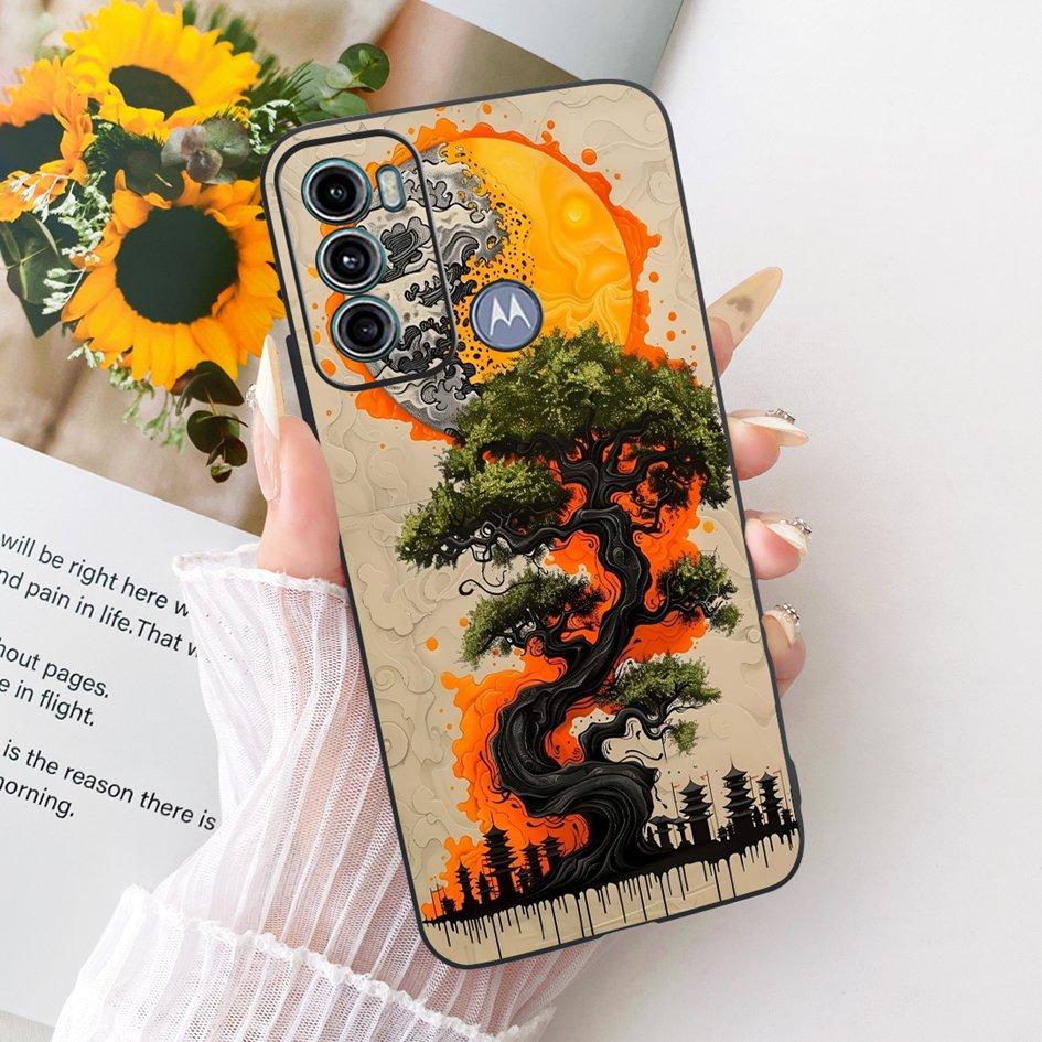 For Motorola Moto G40 Fusion Case Luxury Dragon Cartoon Tiger Wolf Cover Soft Black Silicone Bumper For Motorola Moto G60 Fundas