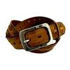 [Tochigi Leather] 4.0cm 8502 Tochigi Leather Belt (Brown) Free Size