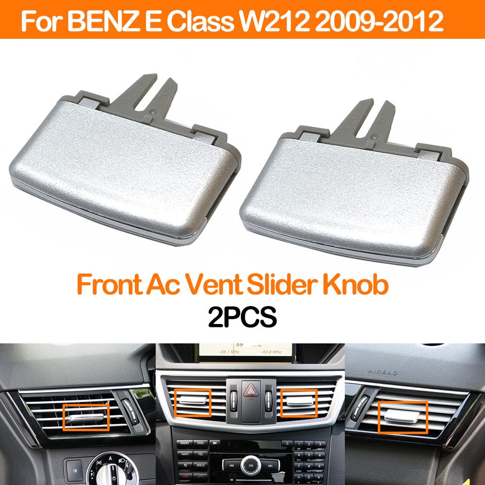 Front Dash Air Conditioner AC Vent Outlet Grille Slider Knob Repair Kit For Mercedes Benz E Class W212 2009-2012 E250 E300 E350