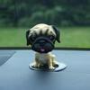 Shake Head Dog Car Dashboard Decoration Funny Nodding Dog Ornament Resin Auto Interior