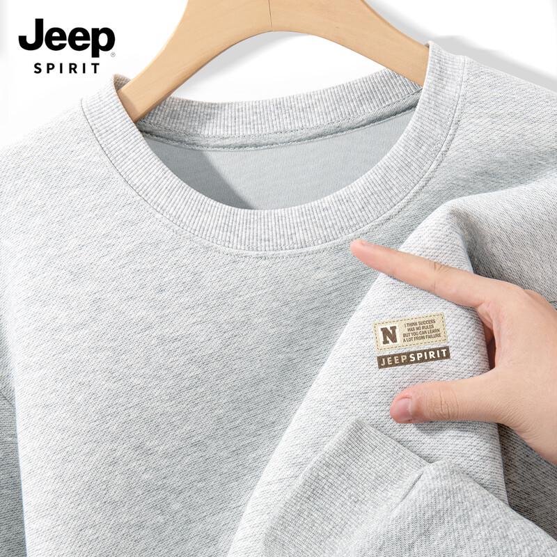 JEEP SPIRIT Men's 2025 Casual Crew Neck Sweatshirt
