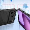 Shockproof Armor Stand Case For iPhone 17 Pro Max Coque iPhone 16 15 14 13 Pro Max Hybrid TPU+PC Hidden Phone Holder Cover