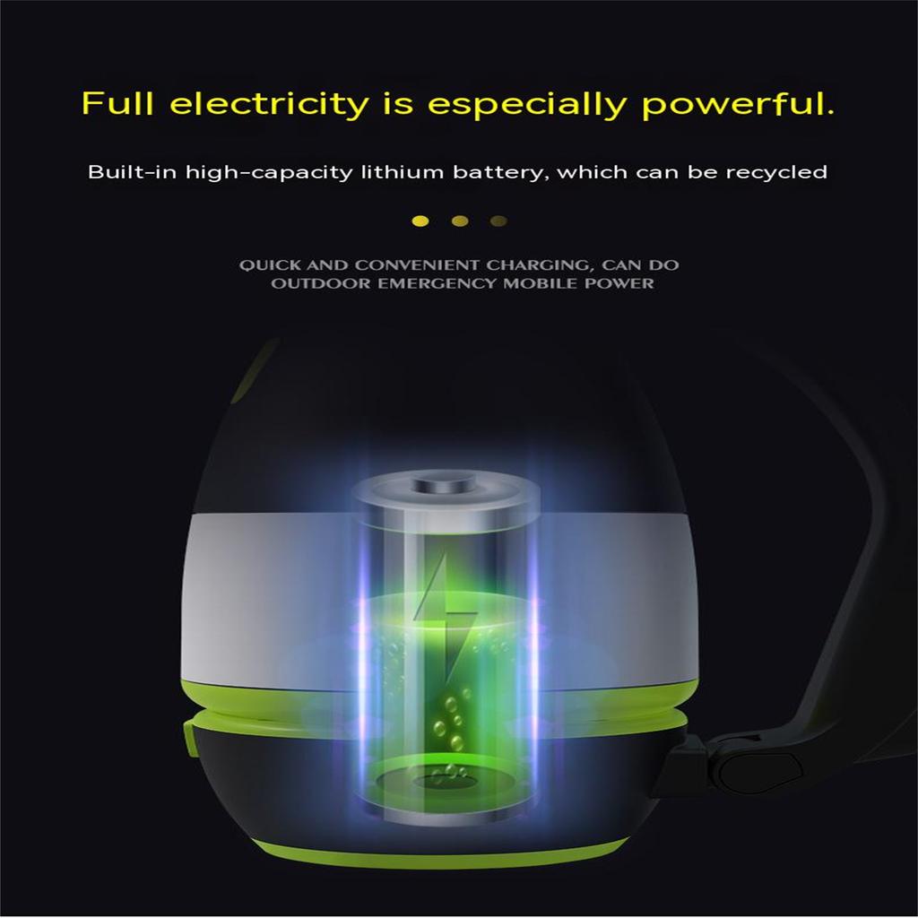 3 In 1 Led Flashlight Usb Rechargeable Multifunctional Camping Emergency Torch Home Desk Lamp Power Bank