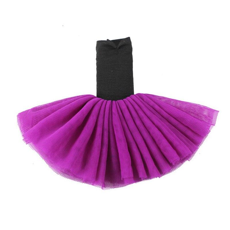 

Модная кукольная одежда для куклы Барби, платье-пачка с открытыми плечами, балетные платья для Барби, наряды, аксессуары для кукол 1/6 чёрный/фиолетовый