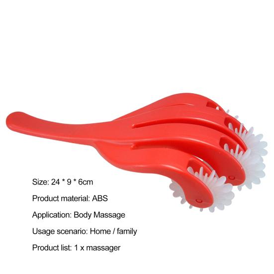 Helpful Simply Portable Claw Roller Massager Anti-Cellulite Buttock Massager Makeup Buttock Massage Roller 32 Claw Massage Roller for Buttocks