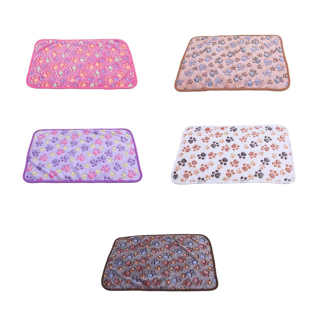 Household Winter Pet Soft Blanket Living Room Portable Folding Cartoon Style Coral Velvet Mat Sofa Couch Sleeping Pad