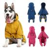 S-XXL Dog Raincoat Reflective Waterproof Pet Clothes Hooded Four Legged Rain Coat for Small Medium Dogs Pet Supplies