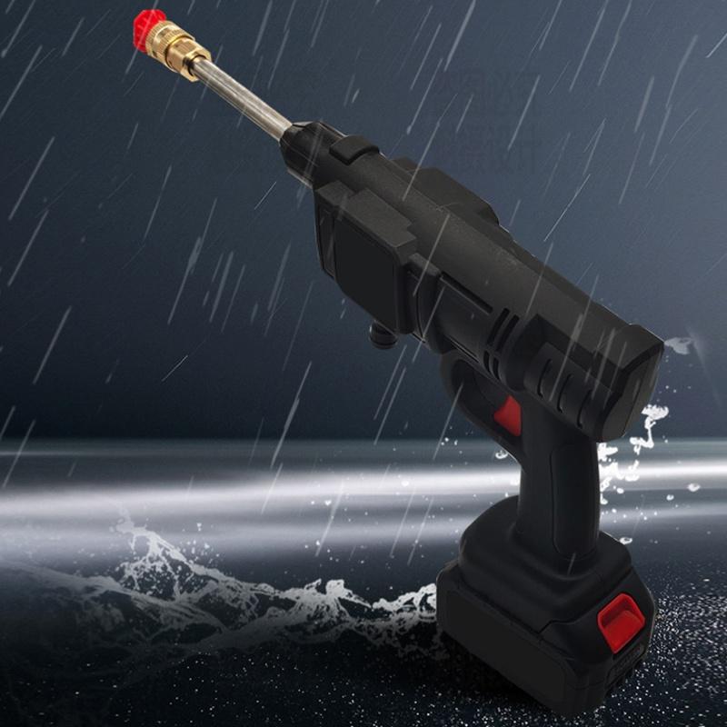 2000W Cordless Portable Car Washer Spray Water Gun   Car Wash Cleaner Machine Pressure Water Nozzle Cleaning Machine Kit with 2 Battery
