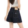 Denim Shorts for Women In Summer Retro High Waisted Slimming A-line Short Pants