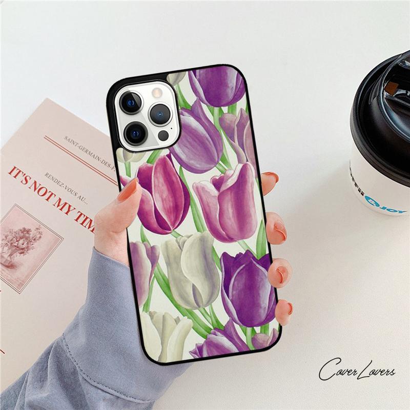 Tulips Flower Spring Phone Case For Apple iPhone 17 Air Pro Max Plus Coque For iPhone 17 Air 14 15 16 13 12 Max Cover