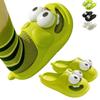 Papuci Câine cu Ochi Mari din PVC Design Amuzant Papuci Desenați Papuci Sărut Limbă Papuci de Casă