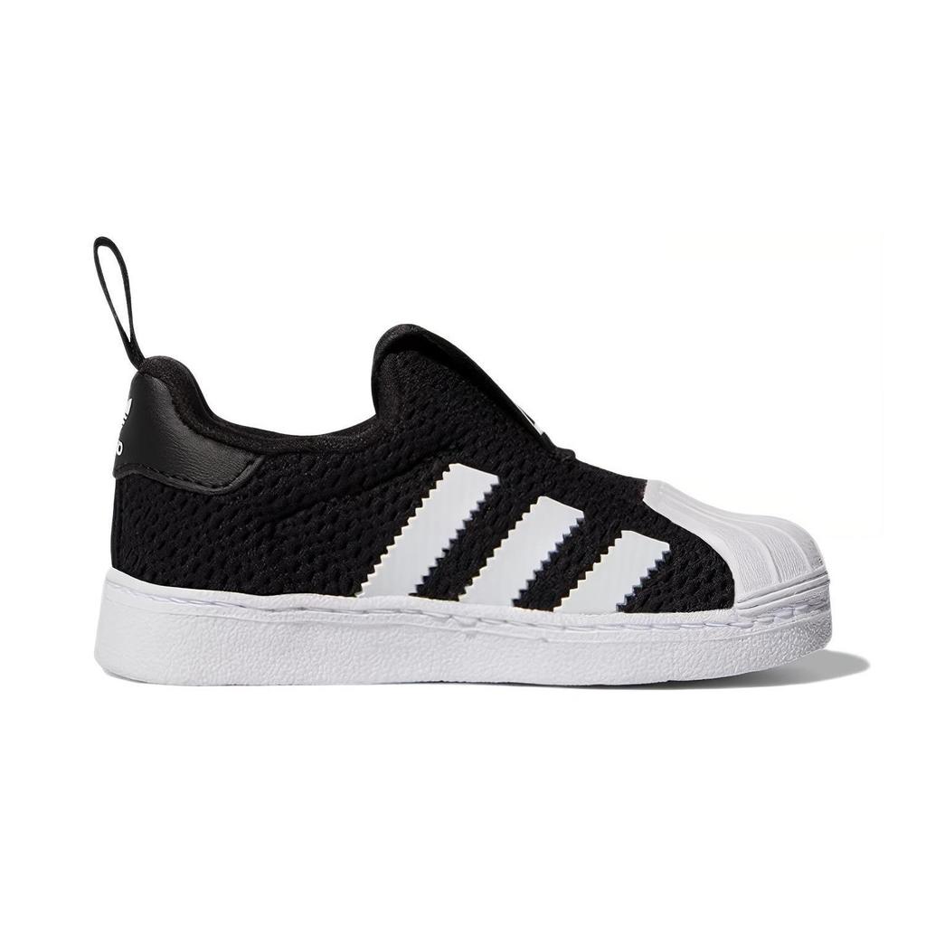 adidas Originals SUPERSTAR 360 Casual Low Top Kids' Skateboarding Shoes Black White Children Aged 3 7 Years Old GX3227