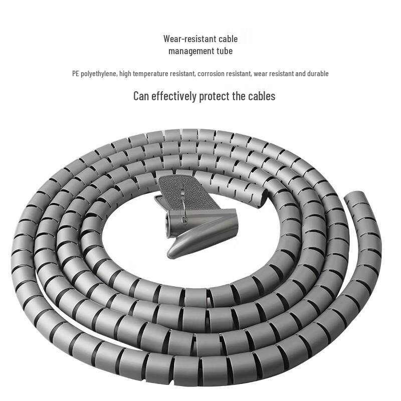 HAILE 3m Spiral Wrap Cable Sleeve, 28mm Diameter Organizer