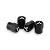 For Mitsubishi Lancer Outlander Pajero ASX Aluminum Car Tire Valve Caps with Car Badge Keyring Keychain Set of Accessories zjcr96