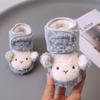 Cute Monkey Newborn Baby Shoes Plush Snow Boots Casual Anti-Slip Socks  Girls Boys