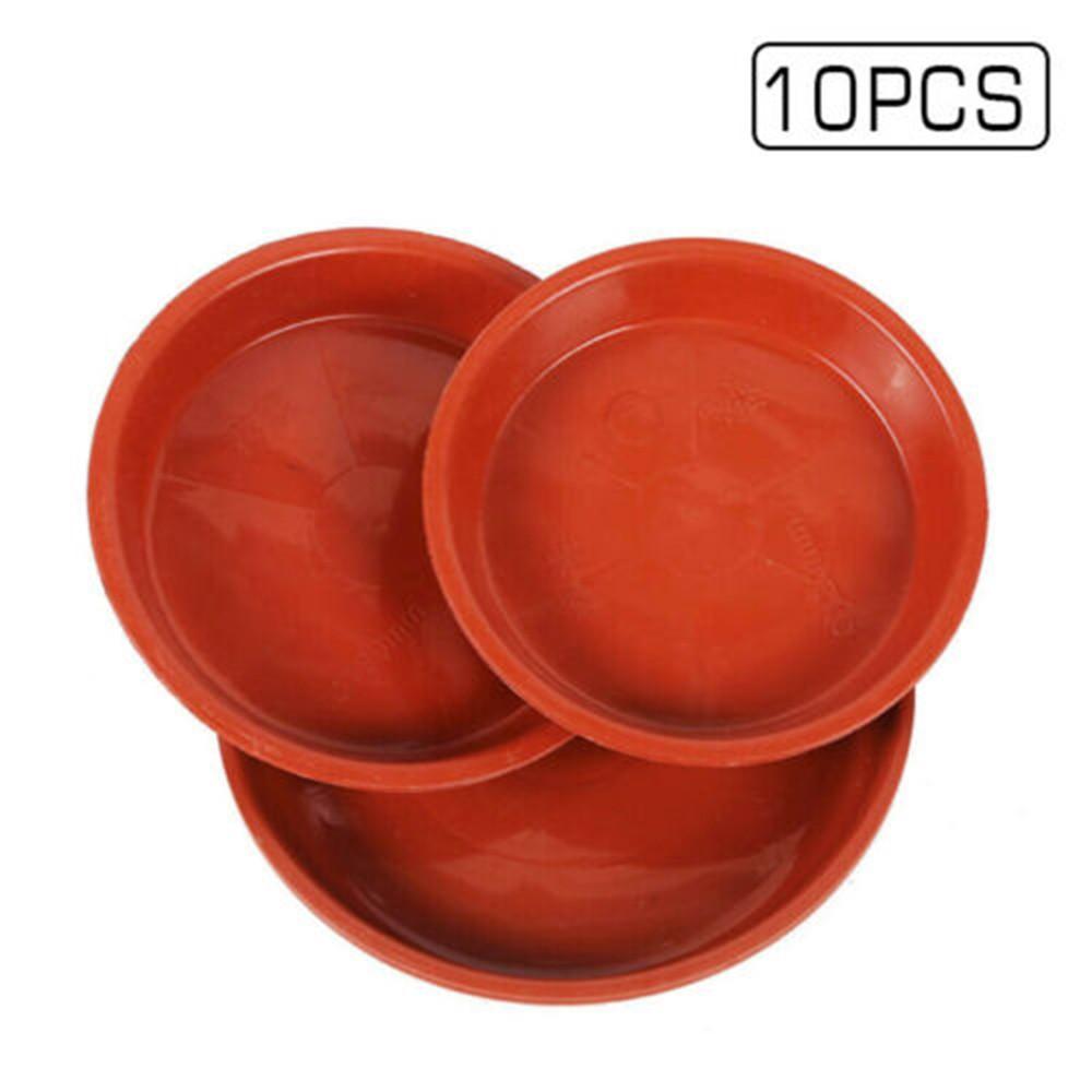 10pcs Water Tray Base Heavy Duty Plastic Saucer Plant Pot Flowers Plant Yard