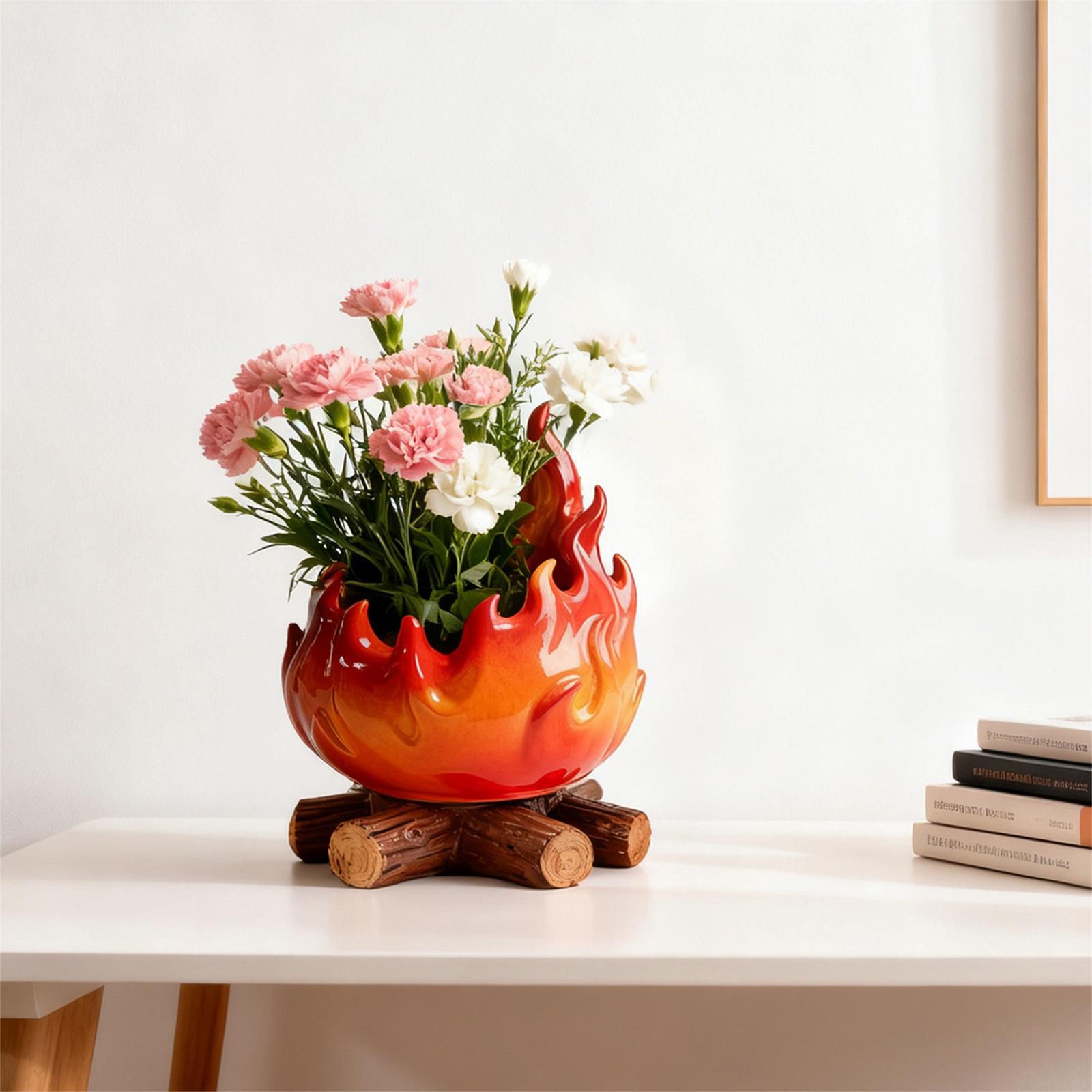 

Firewood, Flame, Flowerpot, Entrance Key, Decoration, Red Tray One Size