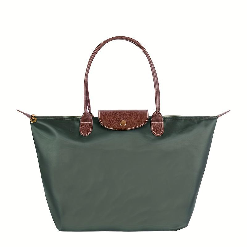 Women's Nylon Folding Shoulder Bag: Waterproof, Versatile for Gym, Sports, Shopping, and Storage