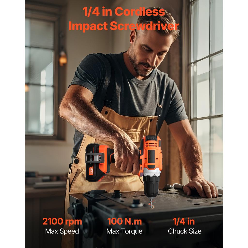 SucceBuy Tool Combo Kit Cordless 2-Tool Combo Kit Cordless Power Tool Combo Kit  Screws One Charger and One Cloth Bag