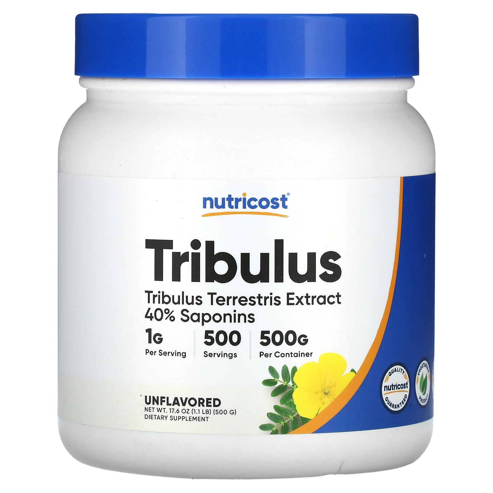 

Nutricost, Tribulus, Unflavored, 500 g (17.6 oz)