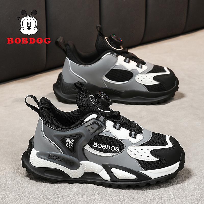 

Bobdog Осенне-зимние спортивные кожаные кроссовки для мальчиков 2025 - Повседневная студенческая обувь для детей 37