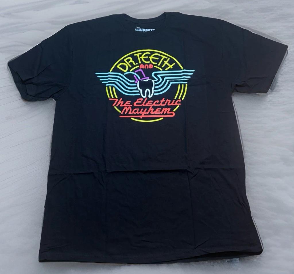 Disney The Muppets Dr. Teeth & The Electric Mayhem Band T-Shirt NEW XL Concert