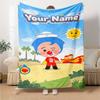 Plim Plim Customize Your Name Blanket Multi-purpose Customizable Blanket Comfortable Throw For Office Home Decor Picnics Bedding for All Occasions