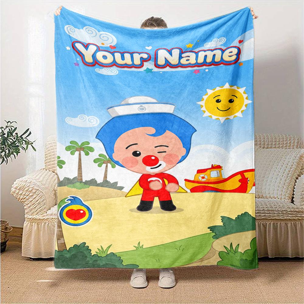 Plim Plim Customize Your Name Blanket Multi-purpose Customizable Blanket Comfortable Throw For Office Home Decor Picnics Bedding for All Occasions
