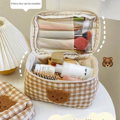 Aufbewahrungs-Make-up-Koffer Multifunktional Niedlicher Bär Haushalt 2024 Make-up-Tasche Große Kapazität Tragbare Organisation Aufbewahrungskoffer Taschen