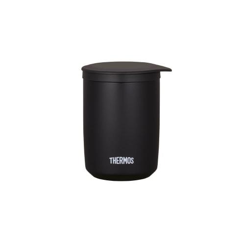 Thermos Vacuum Insulated Tea Tumbler, 500ml, Stone Black (JTB-500FI STB) with Tea Strainer