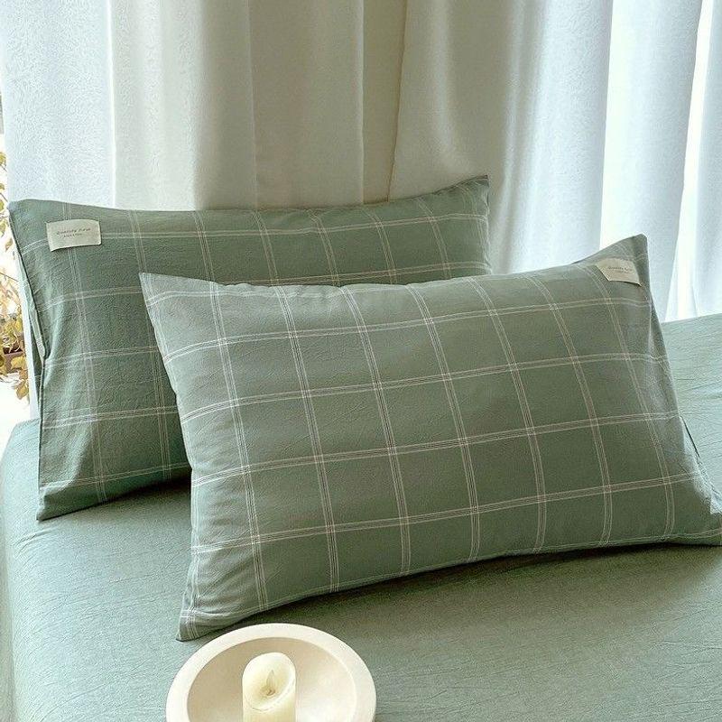 Premium 100% Cotton Pillowcase Pair 48x74cm for Home or Student Use