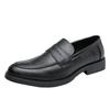 Men's leather shoes men's autumn new retro British foot set round head breathable lazy casual