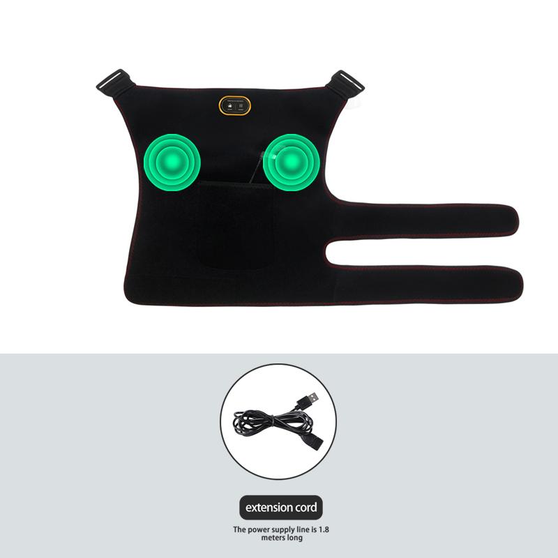 Masseur de hanches chauffant électrique USB 3 modes de chaleur et de vibration Soulagement de la douleur sciatique pour les hanches, les cuisses, les jambes UK-Plug
