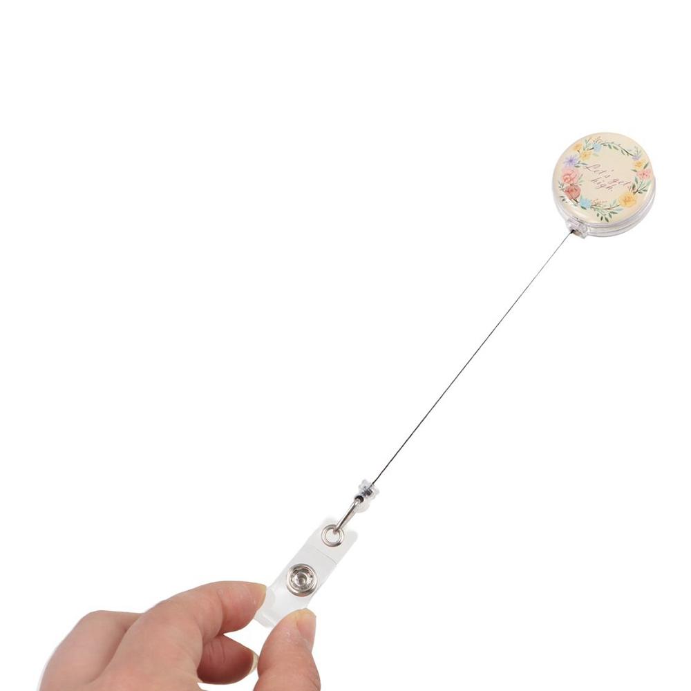 Fall-proof Badge Clip Wreath Name Card Holder Portable Nurse Badge Holder Employee Welfare