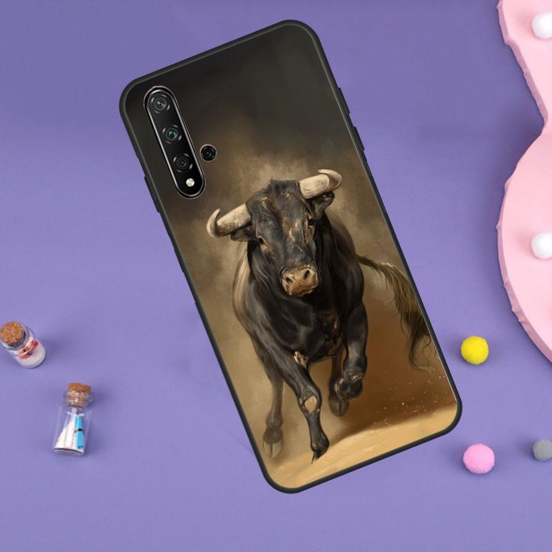 Bullfight Bull Fighter Case For Huawei P30 P20 P40 Lite Nova 5T 11i 8i 3i 9 10 SE 11 Pro Y90 Y70 Y61 Y60 Y91 Cover