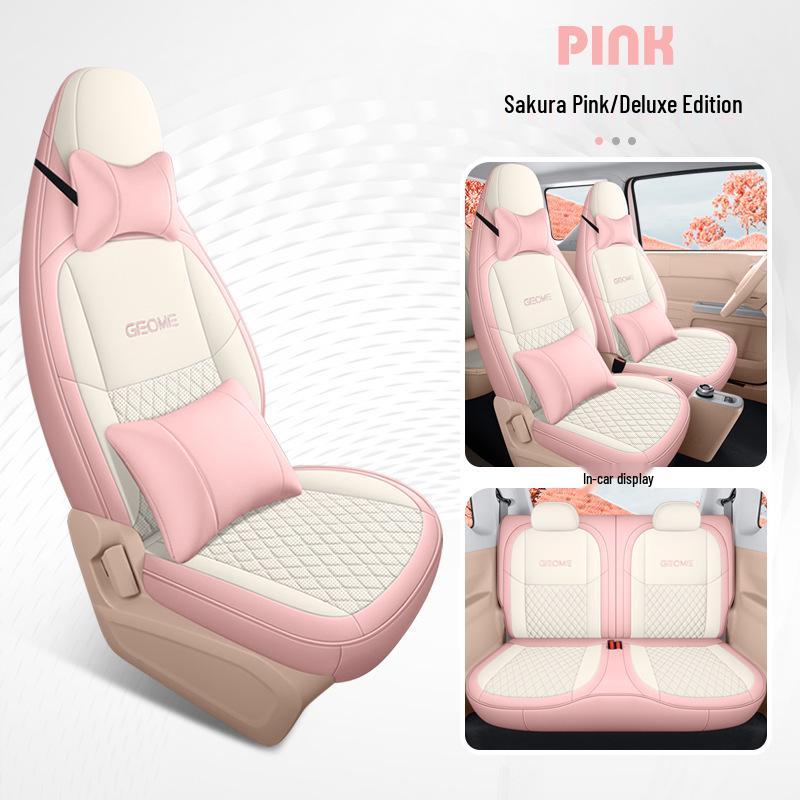 Geely Panda Mini Special Car Full Surround Leather Cartoon Seat Cushion Cover