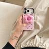 Étui à Support Magnétique Cœur Fleur pour iPhone 17/16 Pro Max/15/14 - Design Girly