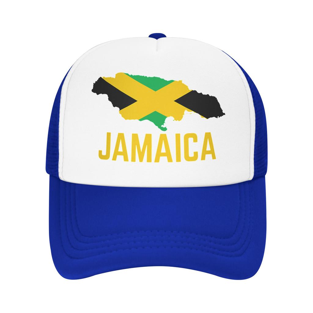 Jamaica Flag Jamaican Mesh Baseball Cap Adult Casual Sun Hat  Dad Hat Adjustable Polyester Sun Caps Summer Trucker Hats