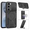 For Infinix Hot 60i 4G / 60 5G Magnetic Case Shockproof TPU + PC Phone Back Cover with Kickstand
