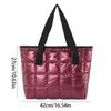 Underarm Down Cotton Tote Bag Soft Puffy Bag Trendy Cotton-padded Handbag  Girls