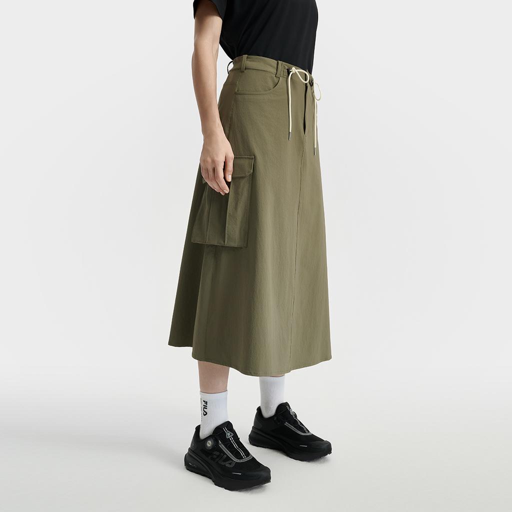 New FILA Casual Long Skirts Women's Dark Green KK A11W538303F-KK