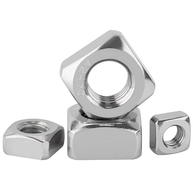 5/ 10/ 20/ 50pcs 304 Stainless Steel Square Nuts M3 M4 M5 M6 M8 M10 M12 Metric Nut DIN557