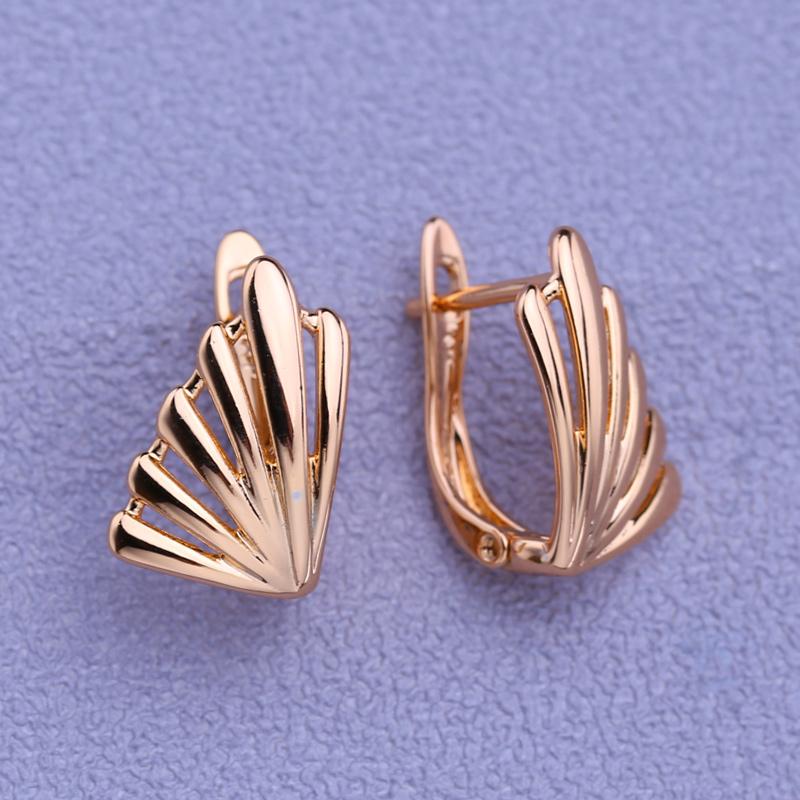 LSOOYH Clip Earrings Rose Gold Color Fashion Earring For Women Butterfly Hollow Stud Earrings Jewelry