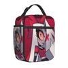 Cartoon Hazbins Hotels Vaggie Thermoisolierte Lunchtasche für die Schule Tragbare Bento-Box Kühlbox Thermische Lunchbox