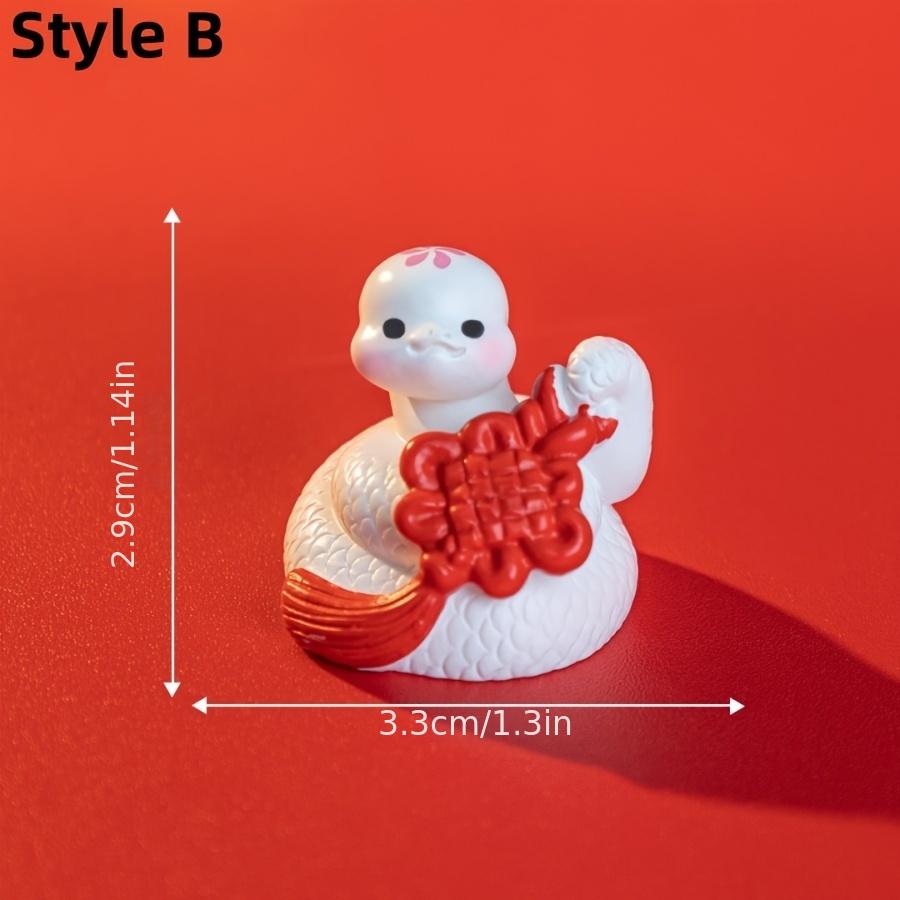 1pc 2025 Year of the Snake Mini Snake Ornament Spring Festival Cute Snake Figurine Gift Chinese New Year Home Stores Decoration