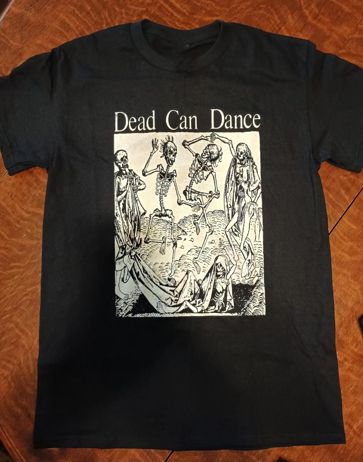 VTG DEAD CAN DANCE Band Dancing Skeletons Cotton Black S-5XL T Shirt AG712 S разноцветный