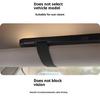 Portable Rechargeable Car Makeup Mirror With Auto Dimming LED Lights And Secure Sun Visors Attachment Quick Installation